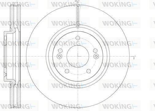 Woking D61462.10 - Гальмівний диск avtolavka.club