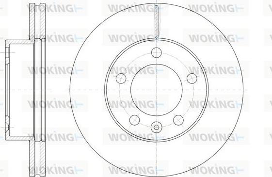 Woking D61475.10 - Гальмівний диск avtolavka.club