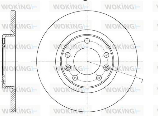 Woking D61555.00 - Гальмівний диск avtolavka.club