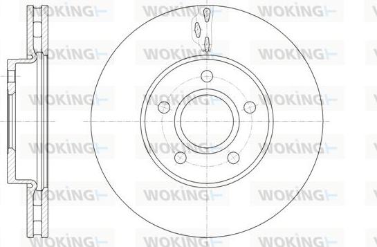 Woking D61560.10 - Гальмівний диск avtolavka.club