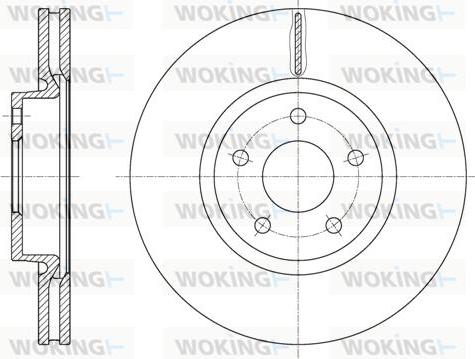 Woking D61562.10 - Гальмівний диск avtolavka.club