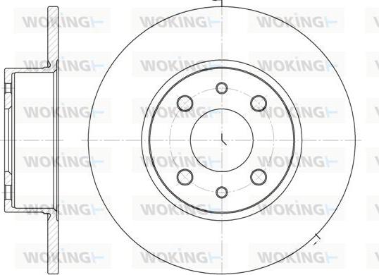 Woking D6150.00 - Гальмівний диск avtolavka.club