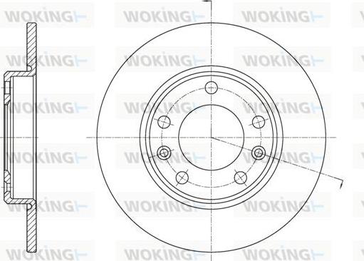 Woking D61585.00 - Гальмівний диск avtolavka.club