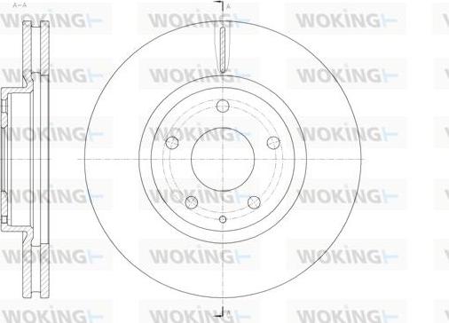 Woking D61520.10 - Гальмівний диск avtolavka.club