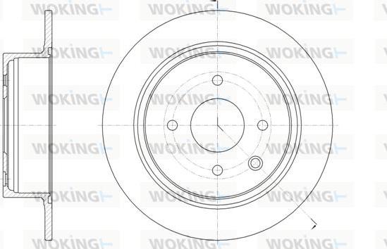 Woking D61579.00 - Гальмівний диск avtolavka.club