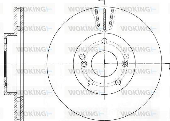 Woking D61644.10 - Гальмівний диск avtolavka.club