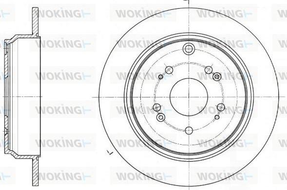 Woking D61647.00 - Гальмівний диск avtolavka.club