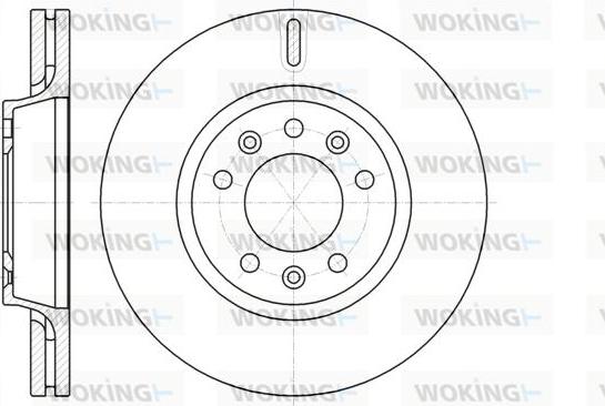 Woking D61052.10 - Гальмівний диск avtolavka.club