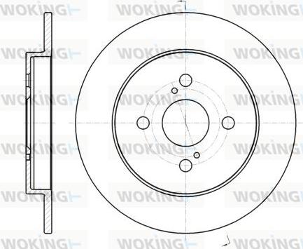 Woking D61004.00 - Гальмівний диск avtolavka.club