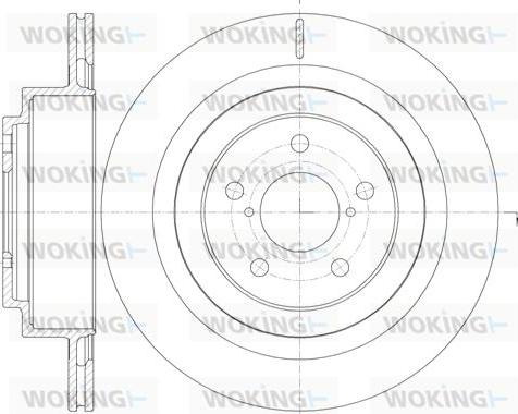 Woking D61001.10 - Гальмівний диск avtolavka.club