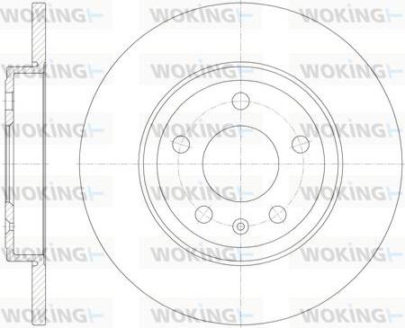 Woking D61011.00 - Гальмівний диск avtolavka.club