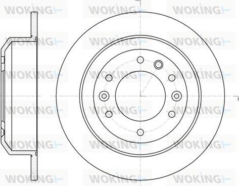 Woking D61027.00 - Гальмівний диск avtolavka.club