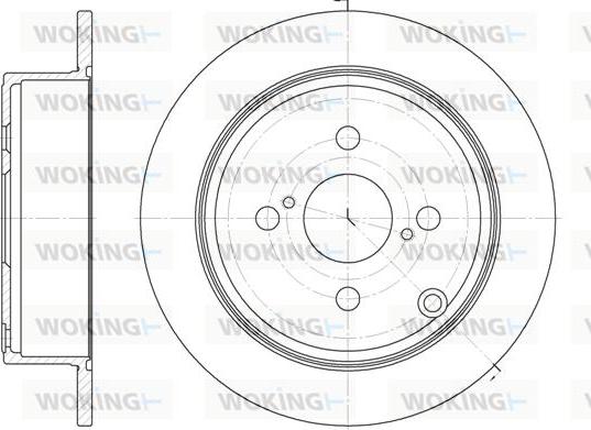 Woking D61073.00 - Гальмівний диск avtolavka.club