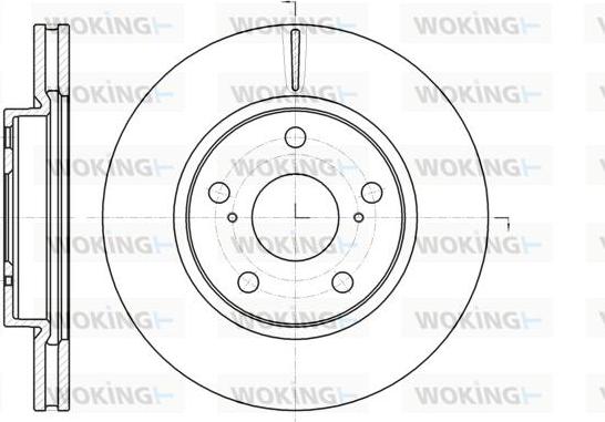 Woking D61077.10 - Гальмівний диск avtolavka.club