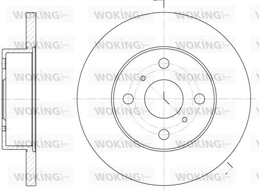 Woking D6114.00 - Гальмівний диск avtolavka.club