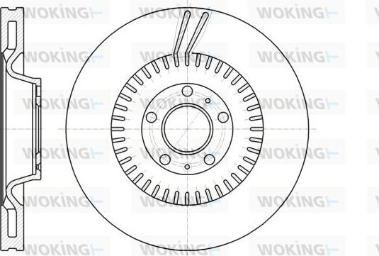 Woking D61154.10 - Гальмівний диск avtolavka.club