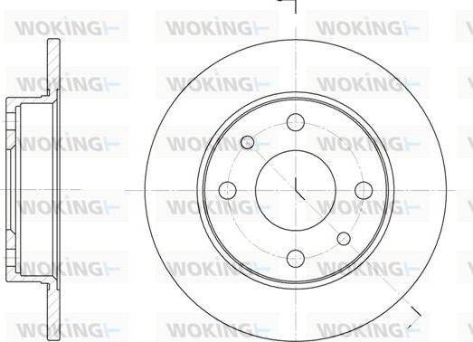 Woking D6110.00 - Гальмівний диск avtolavka.club