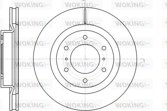 Woking D61100.10 - Гальмівний диск avtolavka.club