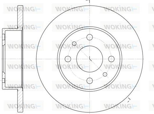 Woking D6111.00 - Гальмівний диск avtolavka.club