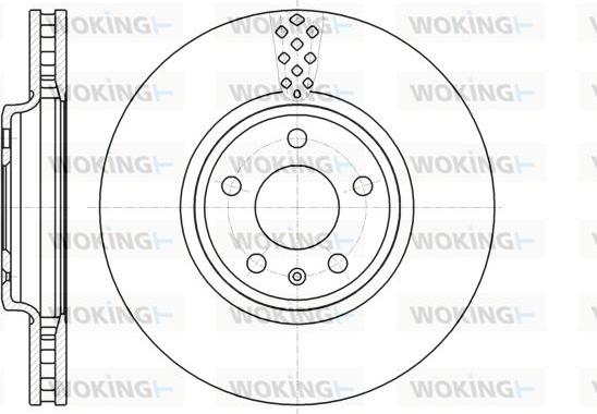 Woking D61110.10 - Гальмівний диск avtolavka.club