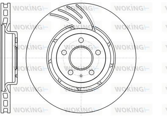 Woking D61111.10 - Гальмівний диск avtolavka.club