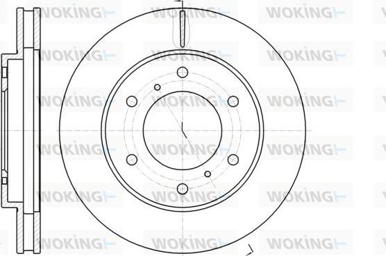 Woking D61118.10 - Гальмівний диск avtolavka.club