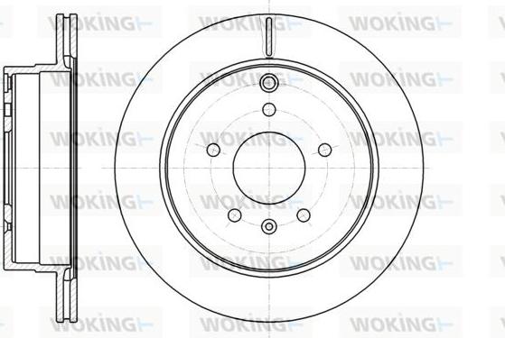 Woking D61182.10 - Гальмівний диск avtolavka.club