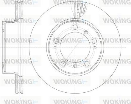 Woking D61135.10 - Гальмівний диск avtolavka.club