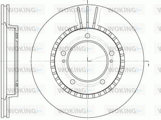 Woking D61125.10 - Гальмівний диск avtolavka.club