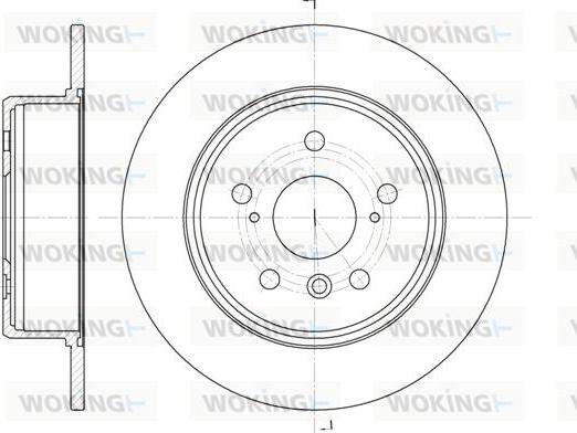 Woking D61128.00 - Гальмівний диск avtolavka.club