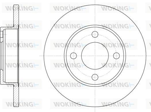 Woking D6181.00 - Гальмівний диск avtolavka.club