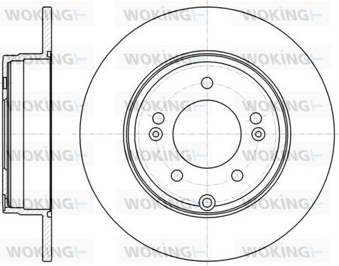 Woking D61884.00 - Гальмівний диск avtolavka.club