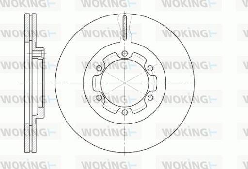 Woking D6188.10 - Гальмівний диск avtolavka.club