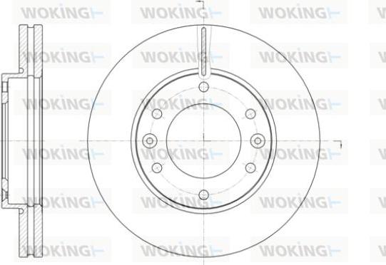 Woking D61396.10 - Гальмівний диск avtolavka.club