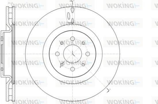 Woking D61391.10 - Гальмівний диск avtolavka.club