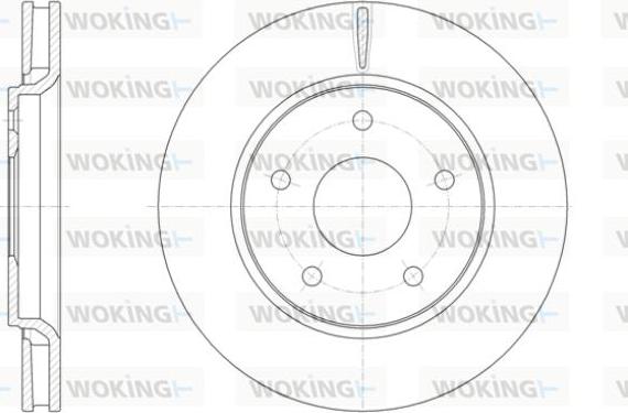 Woking D61393.10 - Гальмівний диск avtolavka.club