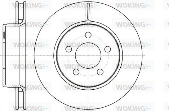 Woking D61301.10 - Гальмівний диск avtolavka.club