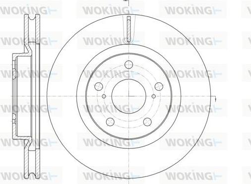 Woking D61259.10 - Гальмівний диск avtolavka.club