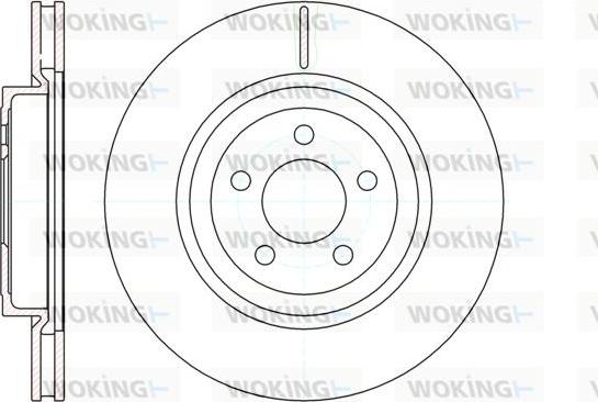 Woking D61269.10 - Гальмівний диск avtolavka.club