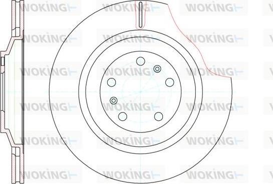 Woking D61206.10 - Гальмівний диск avtolavka.club