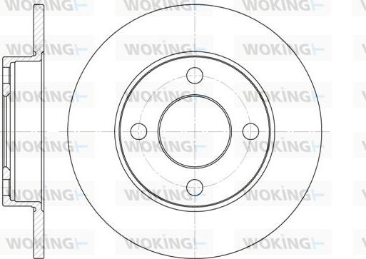 Woking D6120.00 - Гальмівний диск avtolavka.club