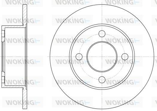 Woking D6122.00 - Гальмівний диск avtolavka.club