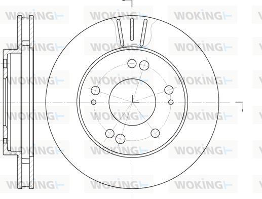 Woking D61220.10 - Гальмівний диск avtolavka.club