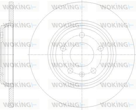 Woking D61771.00 - Гальмівний диск avtolavka.club