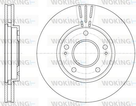 Woking D6850.10 - Гальмівний диск avtolavka.club