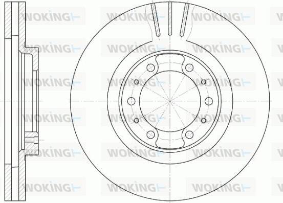 Woking D6868.10 - Гальмівний диск avtolavka.club