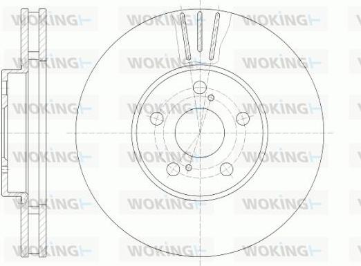 Woking D6819.10 - Гальмівний диск avtolavka.club