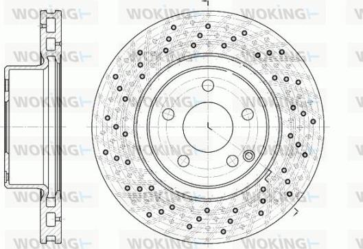 Woking D6817.10 - Гальмівний диск avtolavka.club