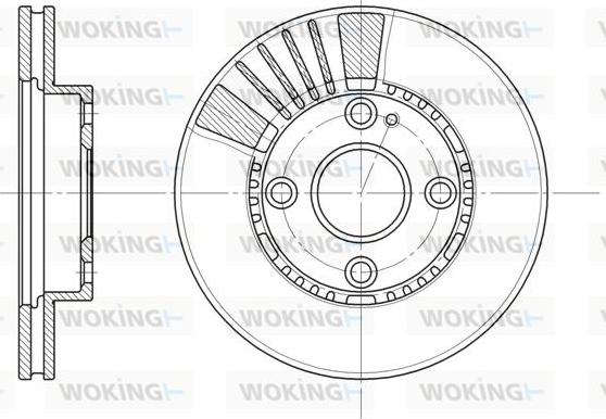 Woking D6834.10 - Гальмівний диск avtolavka.club