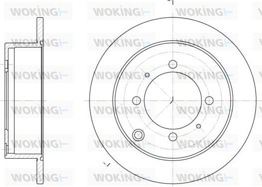 Woking D6838.00 - Гальмівний диск avtolavka.club